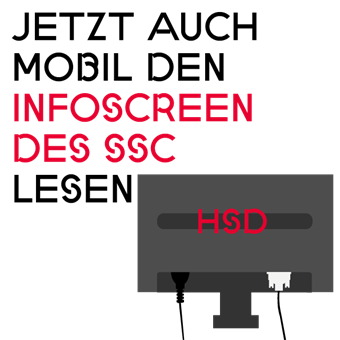 From now on you can read the infoscreen of the student support center also online.
